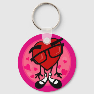LLAVERO CUTE EL DÍA DE SAN VALENTÍN CORAZÓN ROJO KEYCHAIN