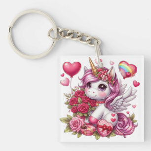 Llavero Cute El día de San Valentín unicorn