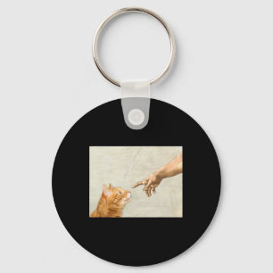 Llavero Cute estética divertida imagen gráfica de arte gat