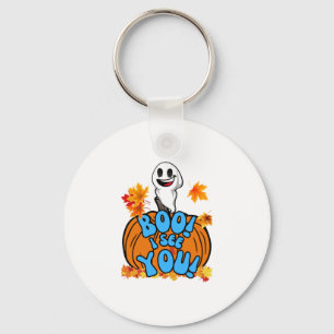 Llavero ¡Cute Fall Halloween Fantasma Boo! ¡Te veo! Pegati