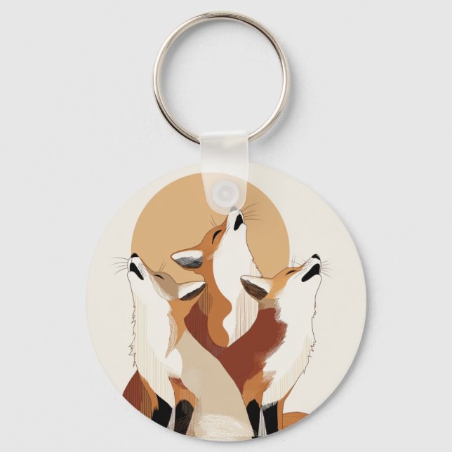 Llavero Cute Fox Pack Aesthetic Key Holder (Anverso)