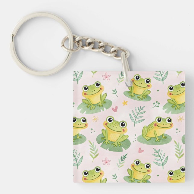 Llavero Cute frogs Pattern (Frente)