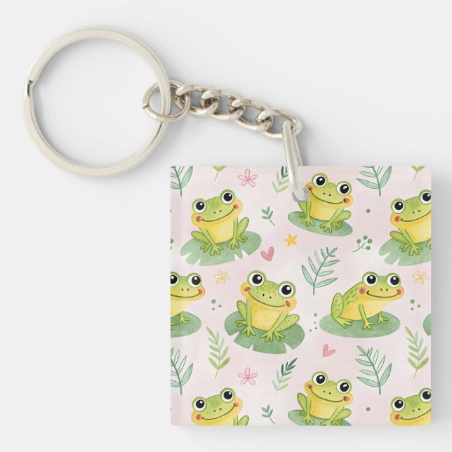Llavero Cute frogs Pattern (Frente)