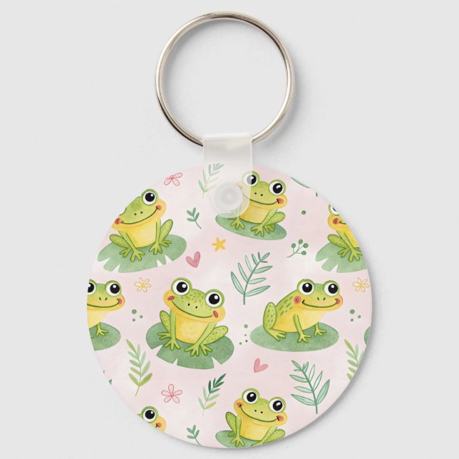 Llavero Cute frogs Pattern (Anverso)