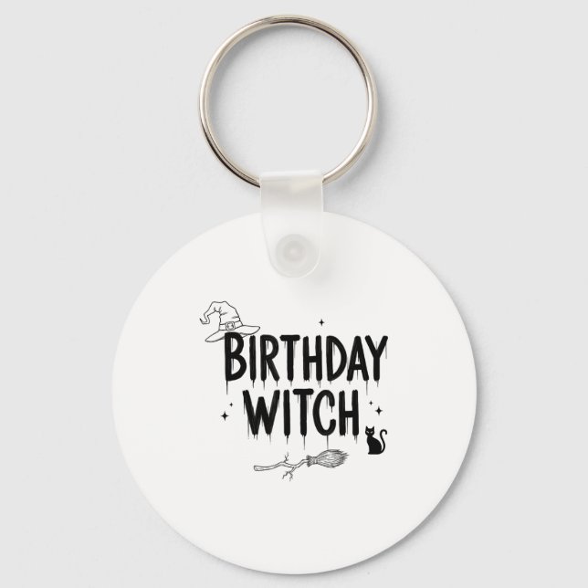 Llavero Cute Funny Witch Witchy Birthday Witches Happy Wom (Anverso)