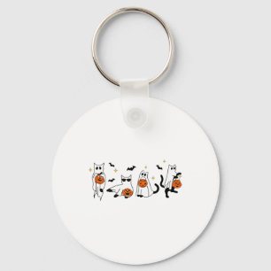 Llavero Cute Gato Fantasma Divertido vestido Halloween Rop