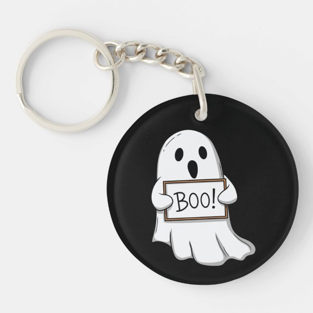 Llavero Cute Ghostly BOO Fun (Frente)