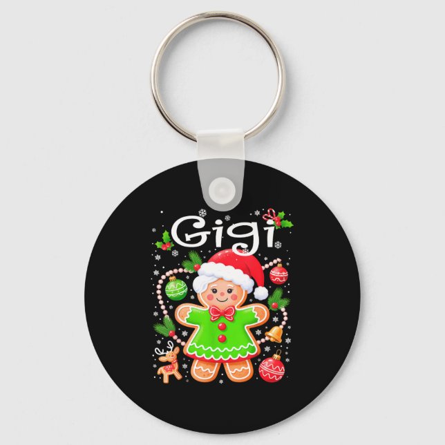 Llavero Cute Gigi Gingerbread Family Matching Christmas Co (Anverso)