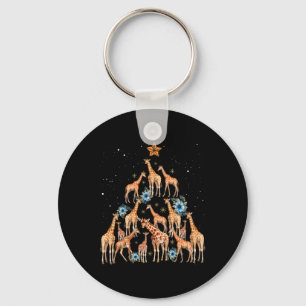 Llavero Cute Giraffe Árbol de Navidad Giraffe Amantes de N