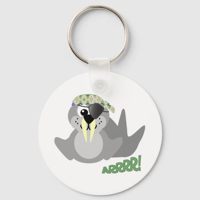 Llavero Cute Goofkins pirata walrus (Anverso)