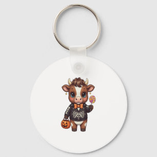 Llavero Cute gracioso Halloween Highland Cow