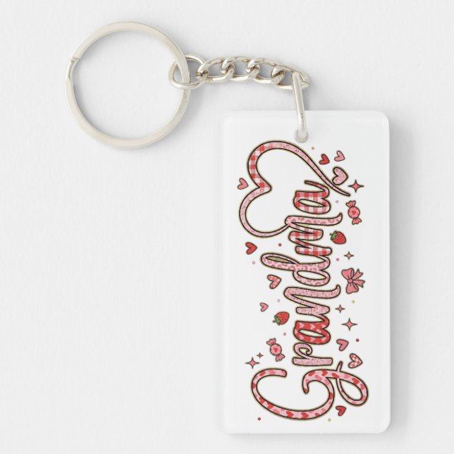 Llavero Cute Grandma Acrylic Keychain (Frente)