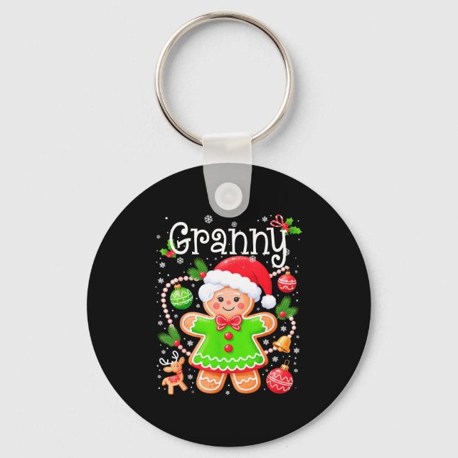Llavero Cute Granny Gingerbread Family Matching Christmas  (Anverso)