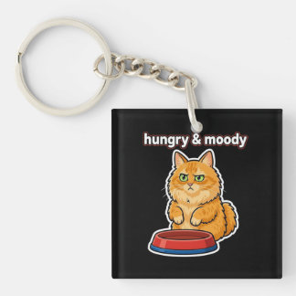 Llavero Cute Hambriento y Malhumorado Gato Naranja Meme st