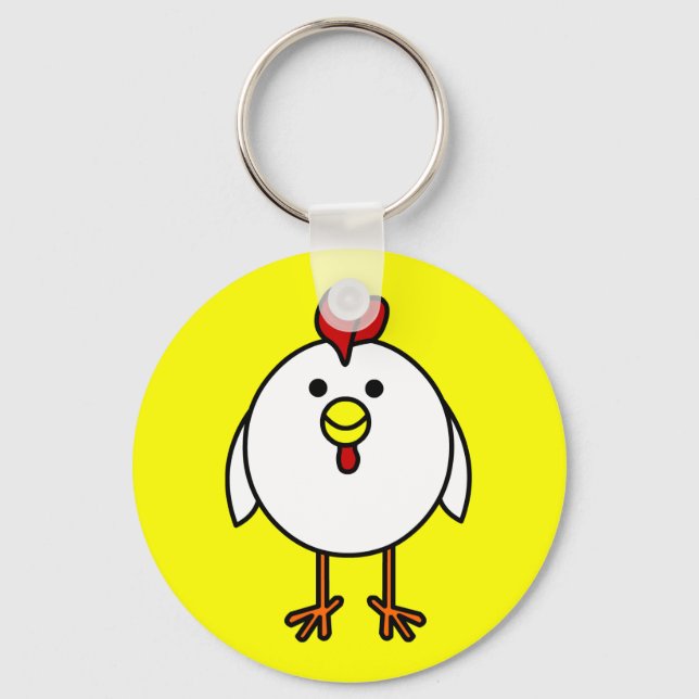 Llavero Cute Happy Chicken (Anverso)