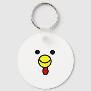 Llavero Cute Happy Chicken Head