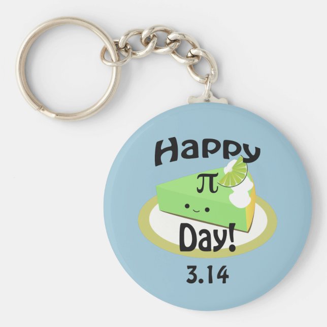 Llavero Cute Happy Pi Day (Frente)