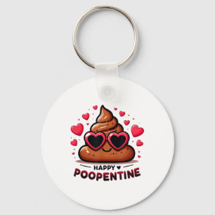 Llavero Cute Happy Poopentine Love Poop Personalizado Vale