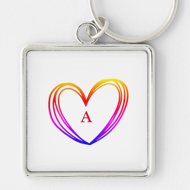 LLAVERO CUTE HEART NAME KEYCHAIN (Frente)