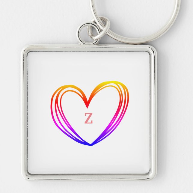 LLAVERO CUTE HEART NAME KEYCHAIN (Frente)