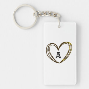 LLAVERO CUTE HEART NAME KEYCHAIN