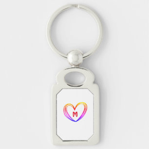 LLAVERO CUTE HEART NAME KEYCHAIN
