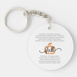Llavero Cute Hello Fall Definition Wormpkin Autumn