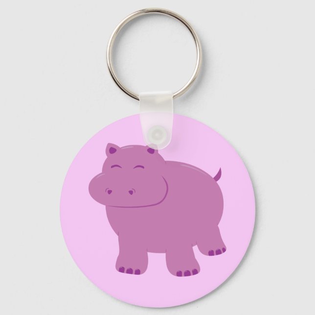 Llavero Cute Hippo (Anverso)