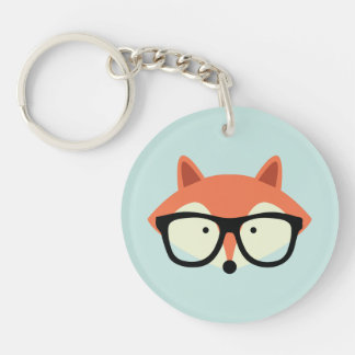 Llavero Cute Hipster Red Fox