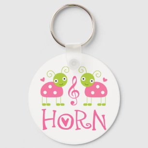 LLAVERO CUTE HORN LADYBUGS PINK