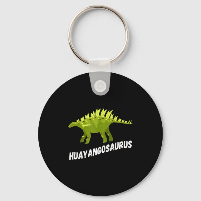 Llavero Cute Huayangosaurus Dinosaur Design  (Anverso)