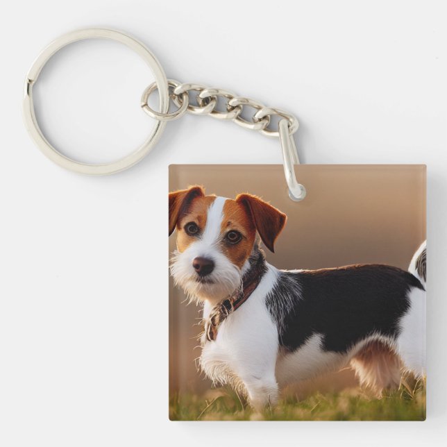 Llavero Cute Jack Russel Terrier Dog Photography (Frente)