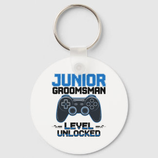 Llavero Cute Junior Groomsman nivel Unlocked Wedding Party