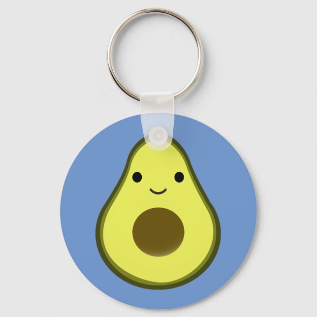 Llavero Cute Kawaii Aguacate (Anverso)