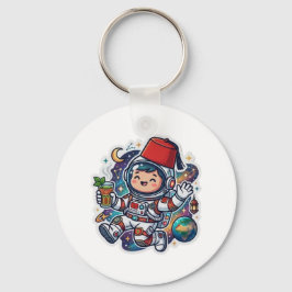 Llavero Cute Kawaii Astronauta Marroquí Sticker de Té de M