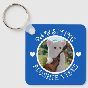 Llavero Cute Kawaii Blue Pawsitive Plushie Vibes Foto