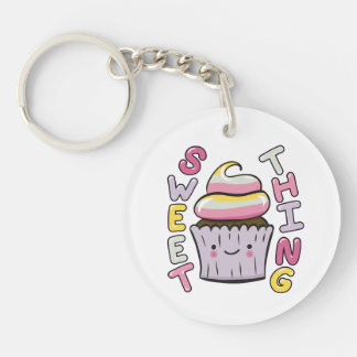 Llavero Cute Kawaii Cupcake with Text