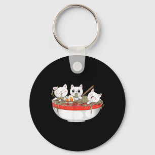 Llavero Cute Kawaii Gatos Ramen Noodles Anime Gato Japonés