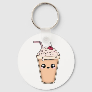 Llavero Cute Kawaii Milkshake Keychain – Fun Sticker Desig