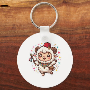 Llavero Cute Kawaii oveja marroquí Eid al-Adha sombrero Fe