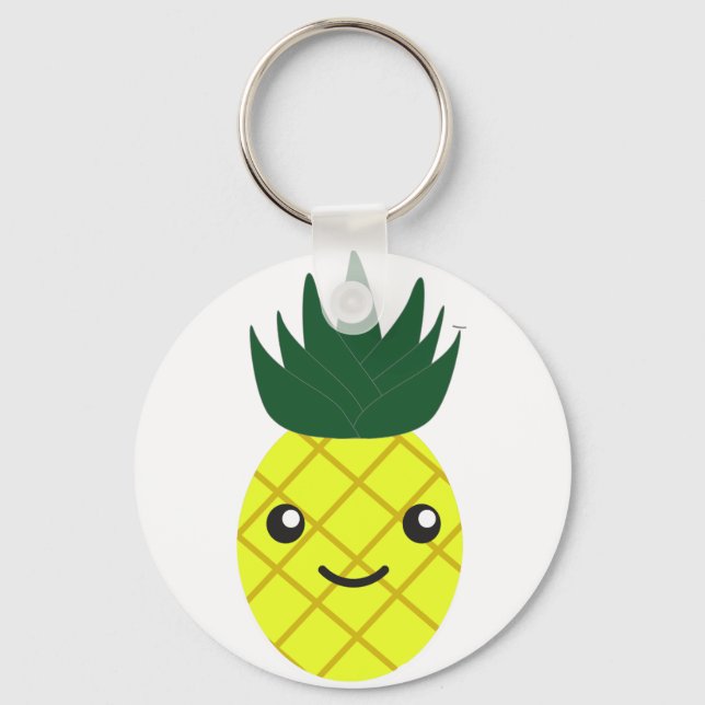 Llavero Cute Kawaii Pineapple (Anverso)