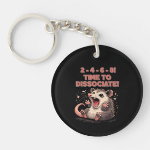 Llavero Cute Kawaii Possum Hora de Disociar Diseño Diverti