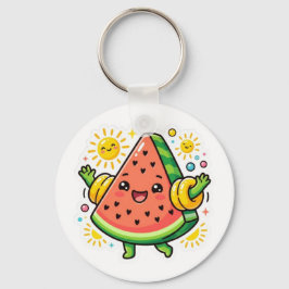 Llavero Cute Kawaii Rodaja De Sandía Inflable Pegatina De 