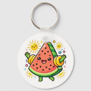 Llavero Cute Kawaii Rodaja De Sandía Inflable Pegatina De