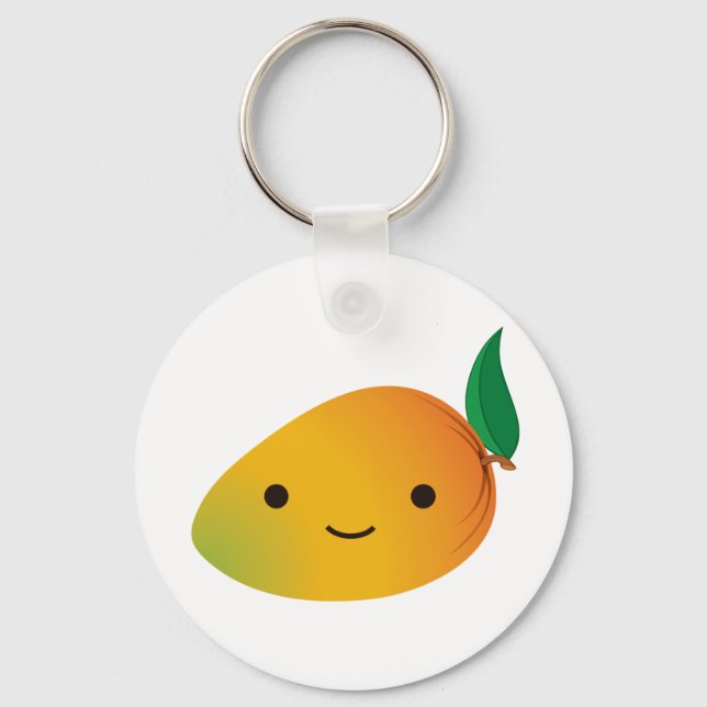 Llavero Cute Kawaii Sonriente Mango (Anverso)