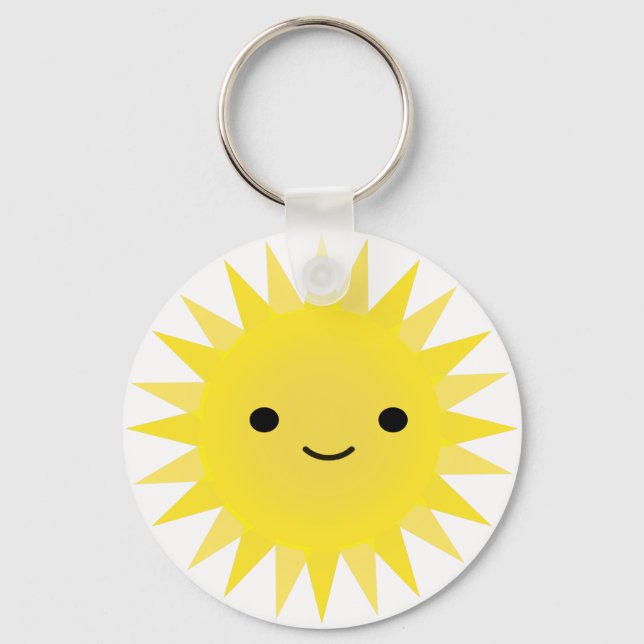 Llavero Cute Kawaii Sonriente Sun (Anverso)