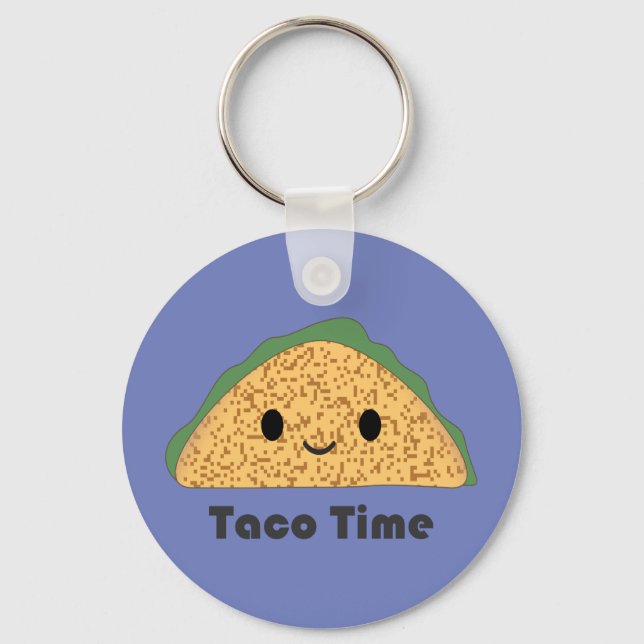 Llavero Cute Kawaii Taco Time Taco (Anverso)