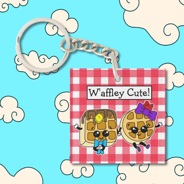 Llavero Cute Kawaii Waffle Pun (Subido por el creador)