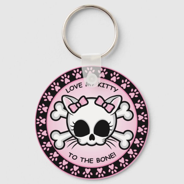 Llavero Cute Kitty Skull (Anverso)