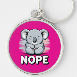 Llavero Cute Koala Durmiendo “No” Dibujo Animado Divertido